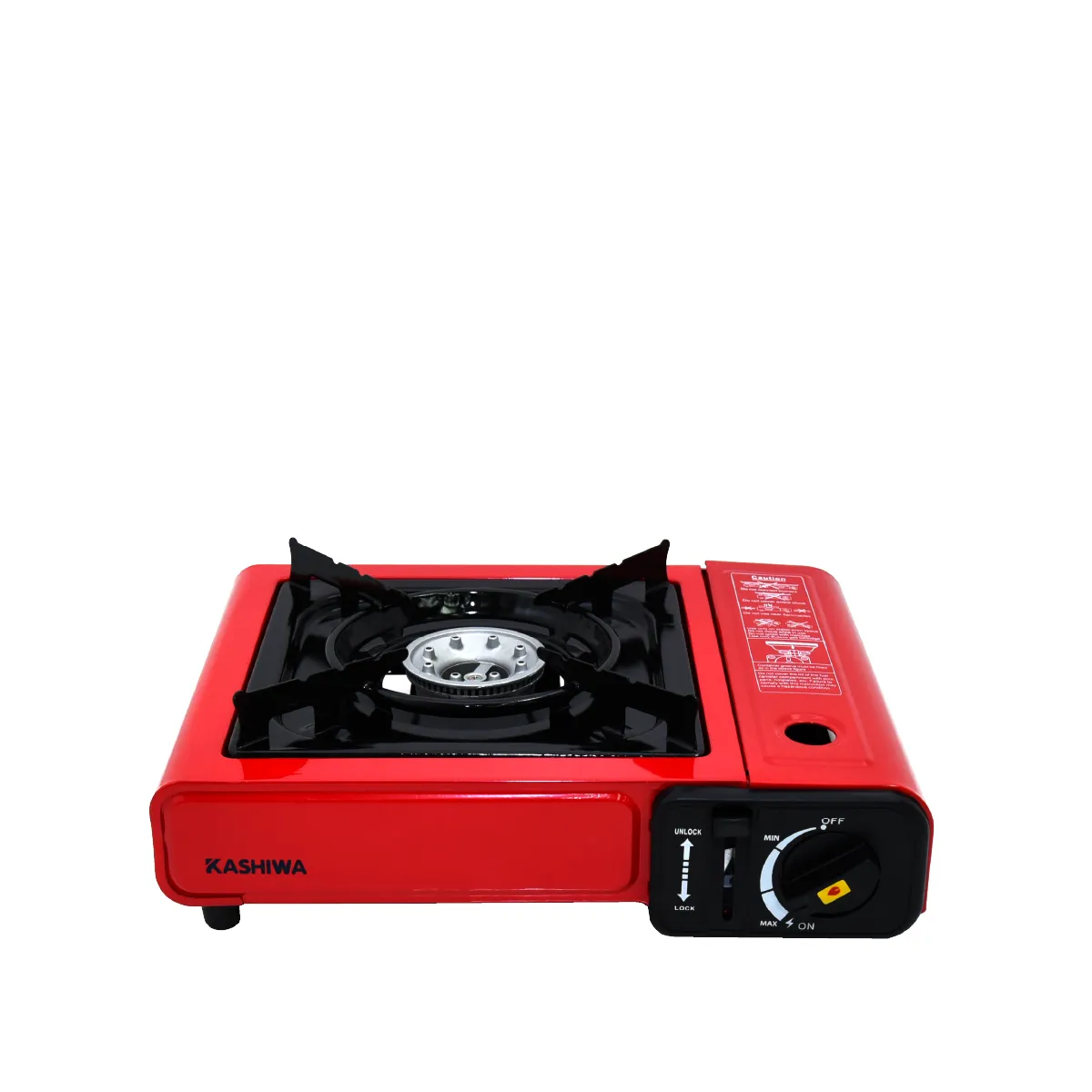 เตาแก๊ส ปิคนิค เตาแก๊สพกพา เตาปิคนิค รุ่น KW-113 เตาเคลือบกันสนิม สีแดง