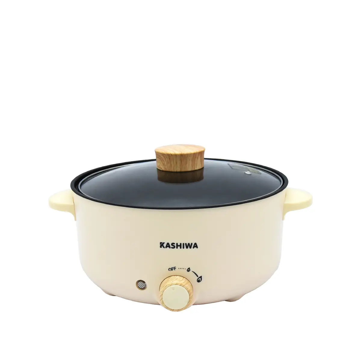 หม้อไฟฟ้า หม้อสุกี้ อเนกประสงค์ คาชิว่า รุ่น KW-352 หม้อเคลือบ NON STICK ฝาแก้วใส ปรับความร้อนได้ 2 ระดับ