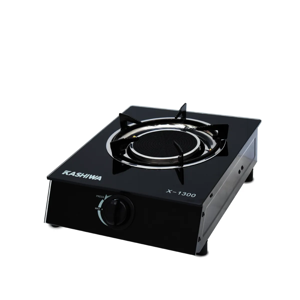 รูปสินค้า x-1300 ด้านข้าง เตาแก็สหน้ากระจก หัวอินฟาเรด