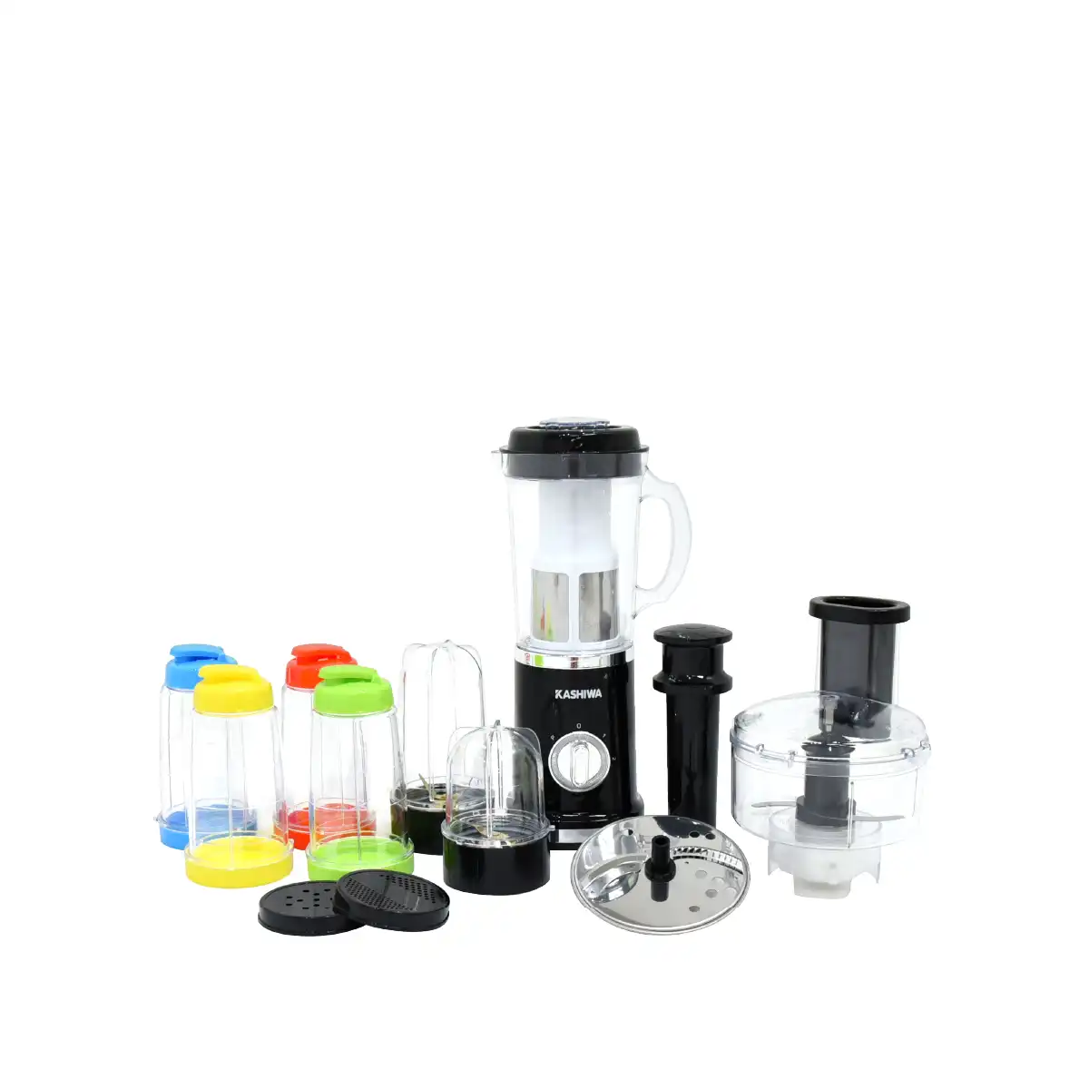 เครื่องปั่นอเนกประสงค์ รุ่น KW-008 เครื่องปั่นน้ำผลไม้ Super Blender 6 in 1 ปั่น ผสม บด ทำสมูทตี้ ทำน้ำนมถั่วเหลือง และสไลด์