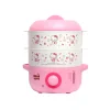 หม้อนึ่งไฟฟ้า 2 ชั้น รุ่น KW-240 ลาย HELLO KITTY สีชมพู
