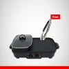 เตาย่าง พร้อมหม้อสุกี้ รุ่น KW-303 Free ! ที่คีบอาหารสแตนเลส มูลค่า 49 บาท