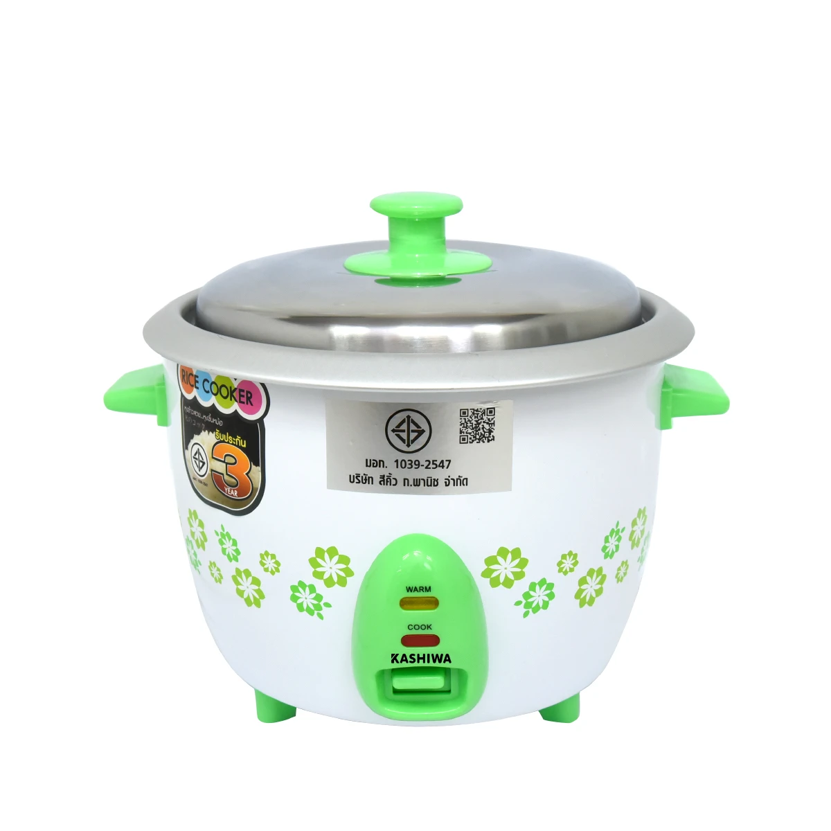 หม้อหุงข้าว 1 ลิตร รุ่น RC-710 หม้อหุงข้าวไฟฟ้า พร้อมอุปกรณ์