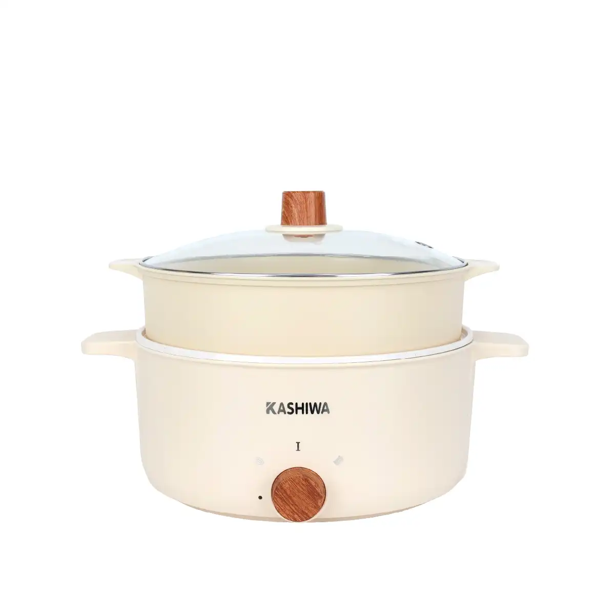 หม้อไฟฟ้า หม้อสุกี้ อเนกประสงค์ คาชิว่า รุ่น KW-355 ปรับความร้อนได้ 2 ระดับ ฝาแก้วใส