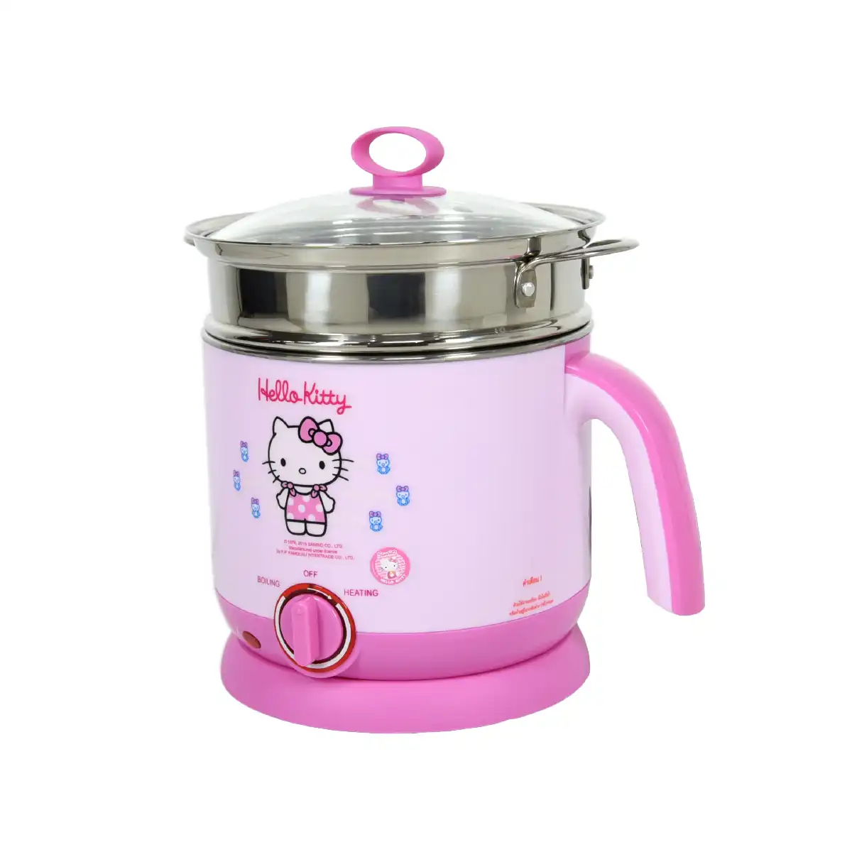 Alternative view of หม้อต้มไฟฟ้า พร้อมซึ้งนึ่ง HELLO KITTY | รุ่น KW-6610